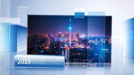 立体空间科技项目图文展示AE模板