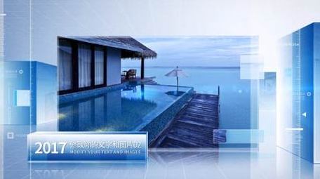 立体空间科技项目图文展示AE模板