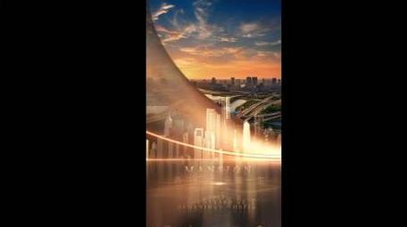 高端商务企业地产宣传图文竖版AE模板