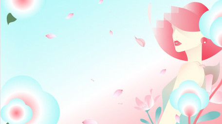 唯美清新女神节妇女节背景视频模板