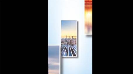 简洁图文汇聚片头短视频AE模板