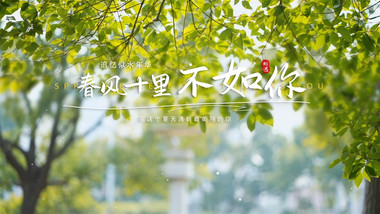 唯美文艺微电影片头文字标题AE模版