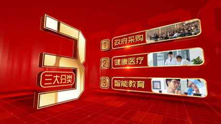 光影立体<strong>党政</strong>商务数据分类模板