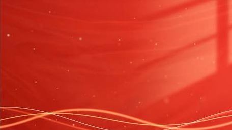 唯美红绸党政粒子背景AE模板
