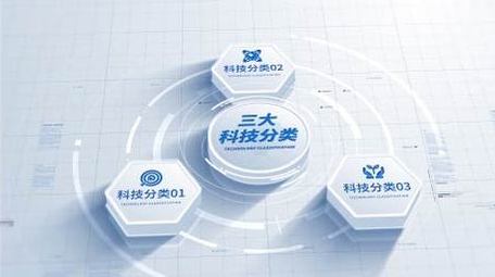 简洁信息科技数据分类展示AE模板