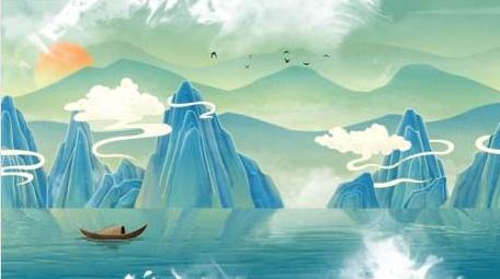 水墨晕染国潮背景AE模板