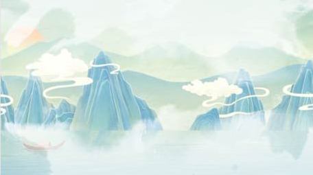 水墨晕染国潮背景AE模板