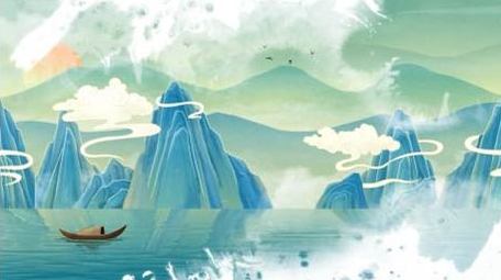 水墨晕染国潮背景AE模板