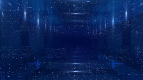 蓝色科技数据穿梭科技背景视频