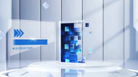 清透光影玻璃质感企业项目图文AE模版