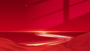 党政红色背景动画展示背景视频