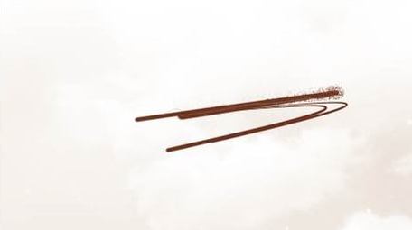 清新云层穿梭水墨标题AE模板