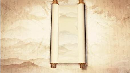 复古水墨卷轴标题片花AE模板