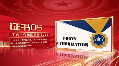 大气立体党政荣誉证书展示AE模版