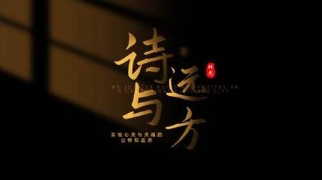 唯美光影标题片头动画展示字幕花字