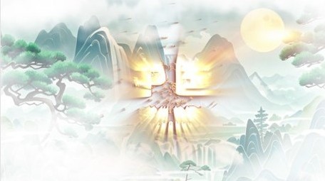 国潮古风鎏金文字片头AE模板