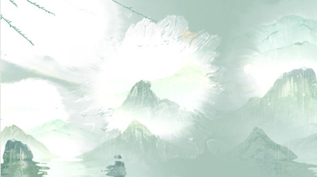 清新清明古风水墨片头视频AE模版