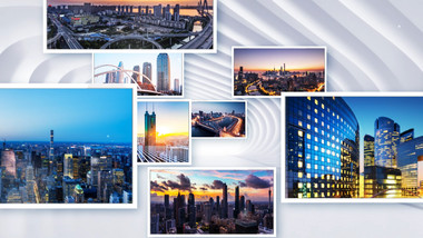 明亮空间图片汇聚LOGO标题开场AE模版