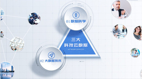 简洁科技信息分类商务应用分类结构AE模板