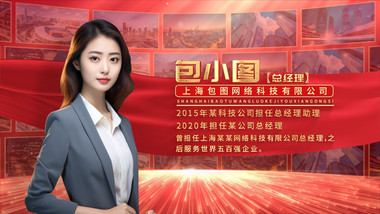 党政<strong>照片墙</strong>人物介绍AE模板