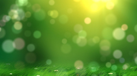 绿色清新梦幻光斑粒子背景视频