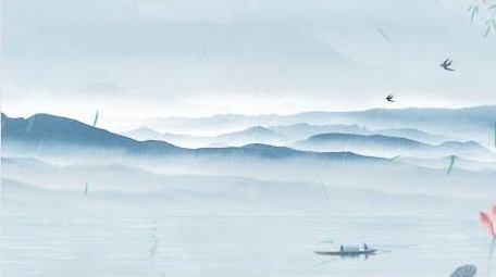 清明意境背景视频AE模板