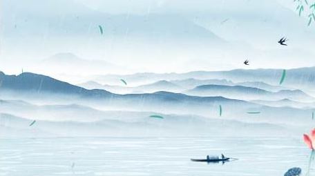 清明意境背景视频AE模板