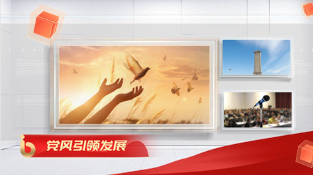 大气党政多照片图文汇聚宣传pr模板