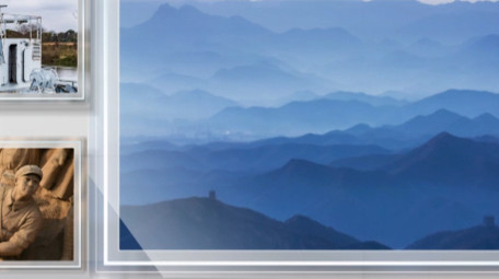 大气党政多照片图文汇聚宣传pr模板