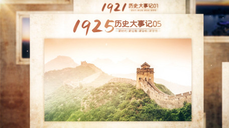 复古怀旧照片墙<strong>图文</strong>展示AE模版