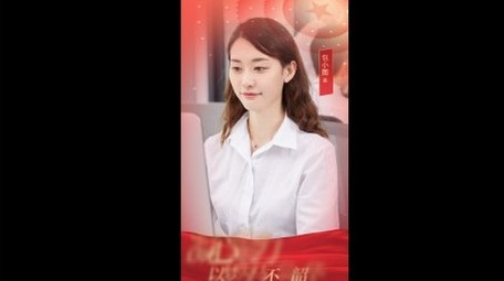 简约党政人物介绍竖版视频