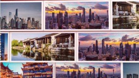 红绸图片标题质感片头AE模板