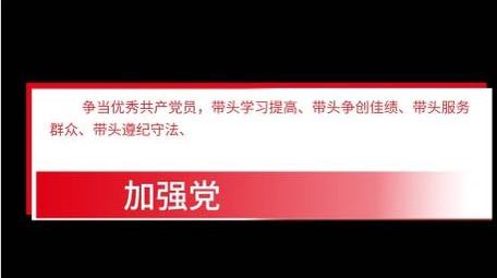 党政角标字幕条动画字幕花字