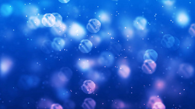 温馨气泡飞舞动画舞台背景视频