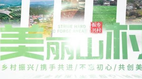 绿色乡村创意图文展示AE模板