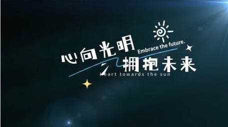 清新光效字幕动画展示字幕花字