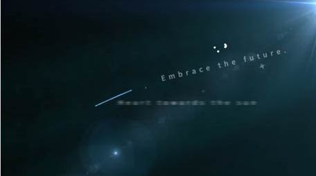 清新光效字幕动画展示字幕花字