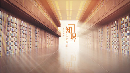 创意图书馆读书书籍阅读三维片头AE模板