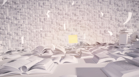 创意图书馆读书书籍阅读三维片头AE模板