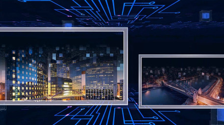 大气科技穿梭图文展示PR模版