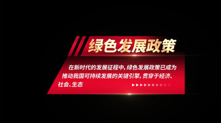创意图形党政字幕花字AE模板
