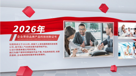 简洁立体<strong>党政图文</strong>展示AE模板