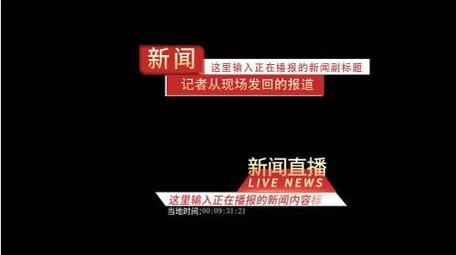 党政新闻字幕条信息动画展示字幕花字