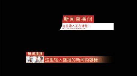 党政新闻字幕条信息动画展示字幕花字