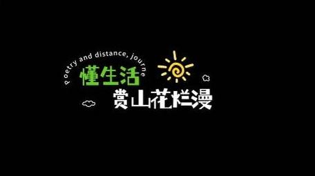 春季旅游清新简洁动画字幕花字