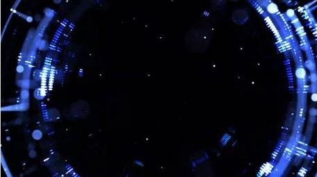 蓝色科技穿梭动画展示背景视频