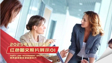 大气翻页<strong>党政图文</strong>展示AE模板