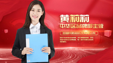 <strong>党政</strong>人物介绍<strong>图文</strong>背景视频模板