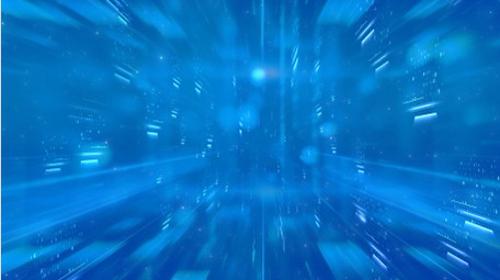 蓝色科技光线穿越效果背景视频