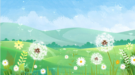 唯美植物飘散意境背景视频AE模板